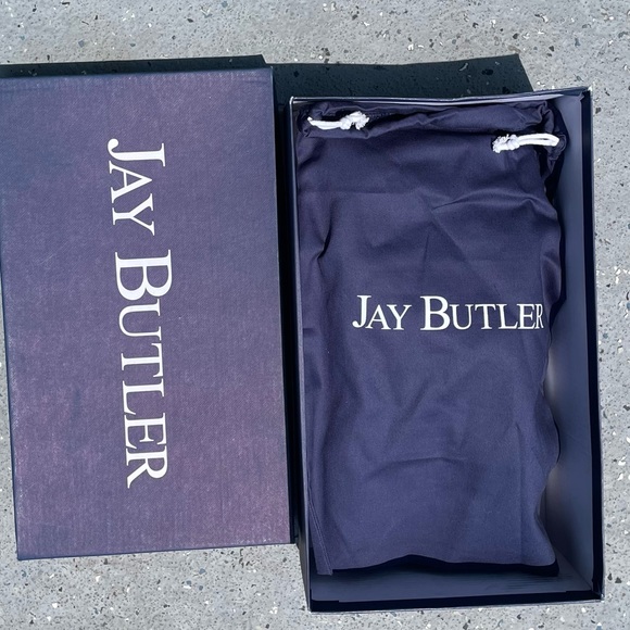 Jay Butler Black Cow Millbank SIZE 13 Gold Bit Loafers - Picture 8 of 8